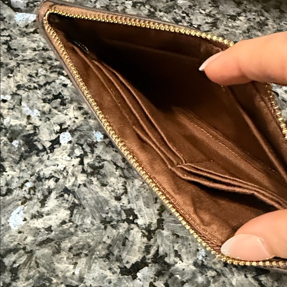 Coach Brown Signature Wristlet - Picture 3 of 5